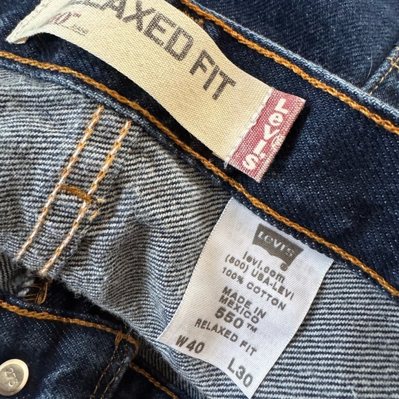 Levi’s 550 Relaxed Fit Jeans Men Size 40X30 EUC - Picture 5 of 6